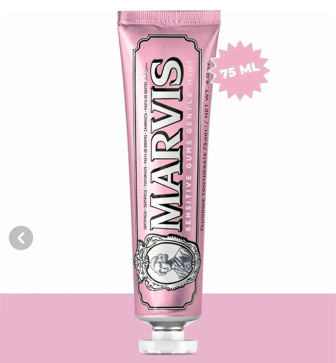 خمیر دندان مارویس مدل Sensitive Gums حجم ۷۵ میلی لیتر