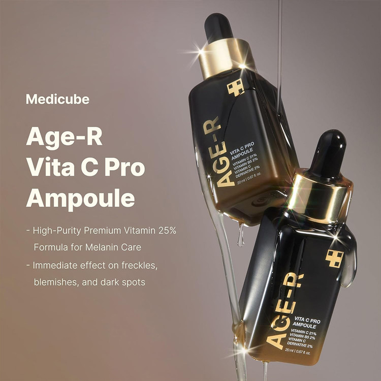آمپول ویتامین سی پرو مدیکیوب Age-R حجم 20 میل