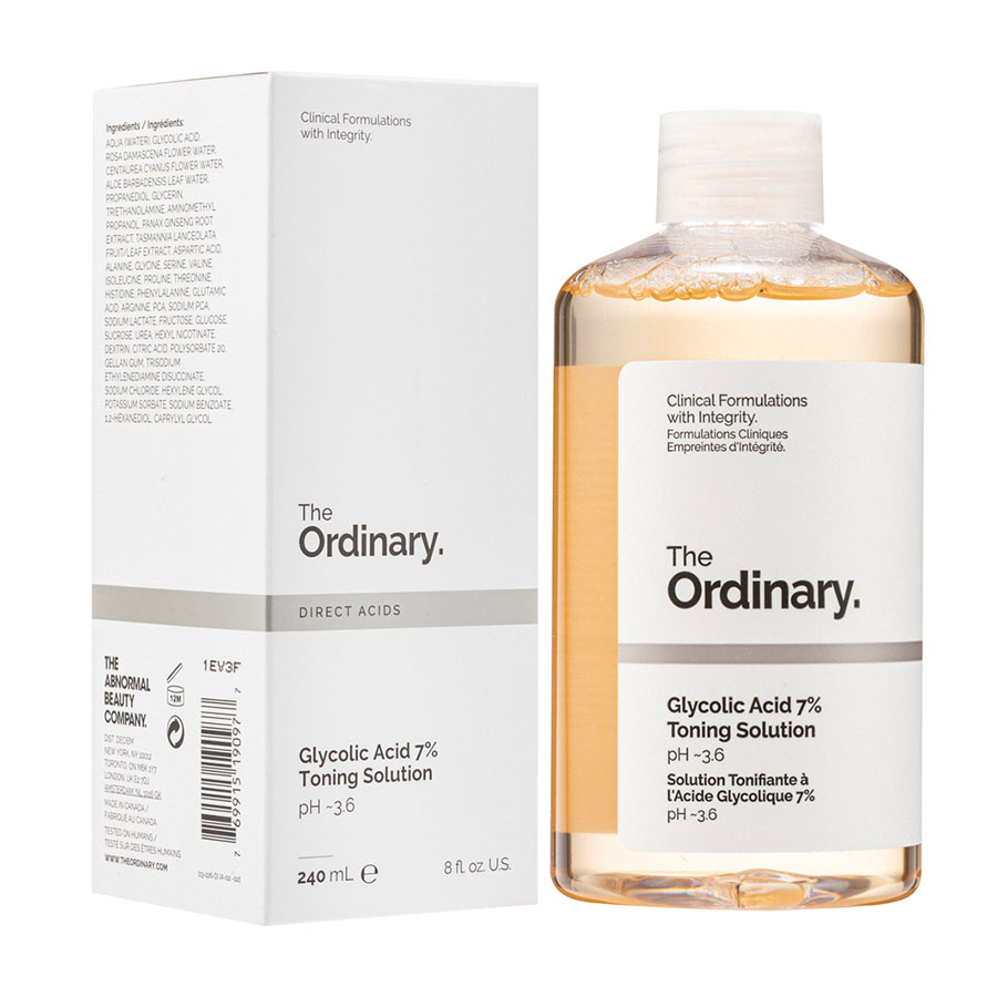 تونر گلیکولیک اسید The ordinary روشن کننده و لایه بردار