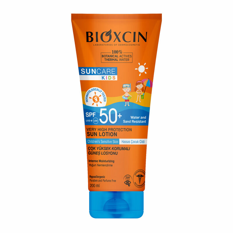 لوسیون ضد افتاب بچه بیوکسین SPF50 حجم 200 میل