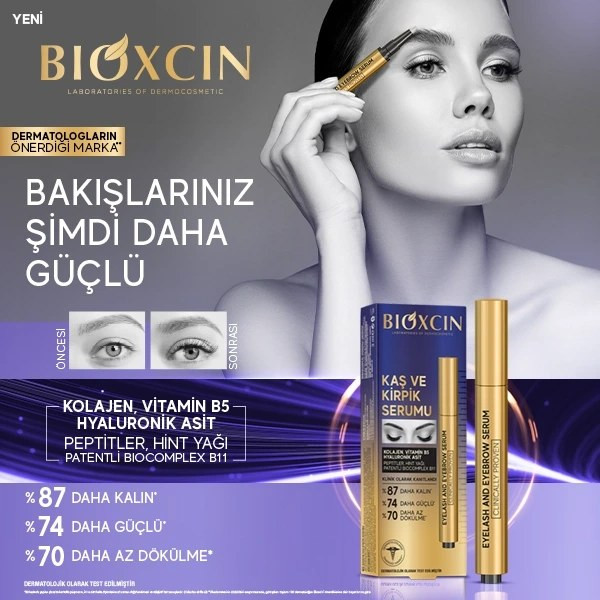 سرم تقویت کننده مژه و ابرو بیوکسین Bioxin حاوی هیالورنیک اسید