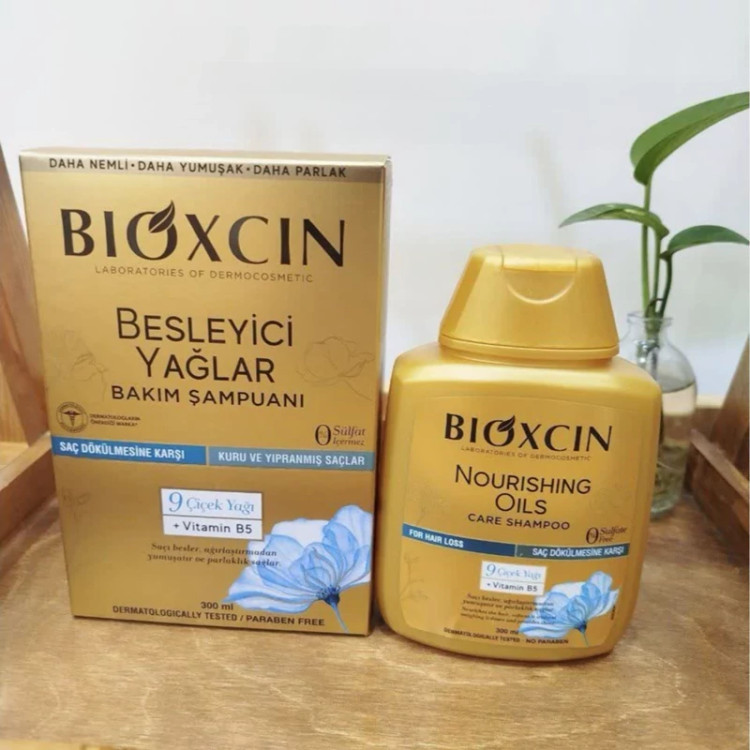 شامپو طلایی 9 گیاه NOURISHING OILS بیوکسین 300 میل