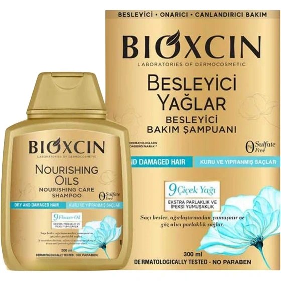 شامپو طلایی 9 گیاه NOURISHING OILS بیوکسین 300 میل