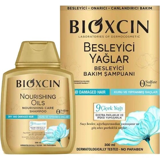 شامپو طلایی 9 گیاه NOURISHING OILS بیوکسین 300 میل